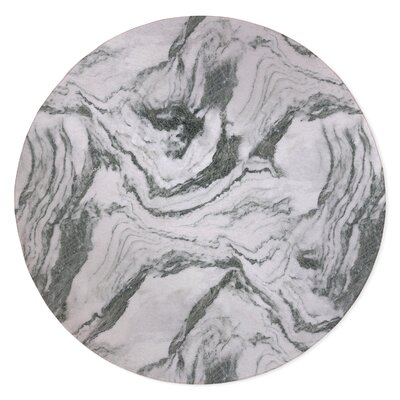 Marble Low Pile Carpet Straight Round Chair Mat -  KAVKA DESIGNS, MWOMT-17299-5X5-MGT2165