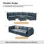 Talani Modern 323cm W 8 Seater Modular Corner Sofas with Hidden Storage-2135040141