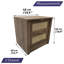 48cm W Manufactured Wood Bedside Table