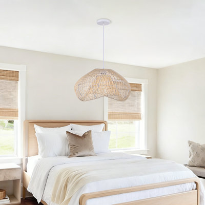Luminaire suspendu en rotin novateur Boho