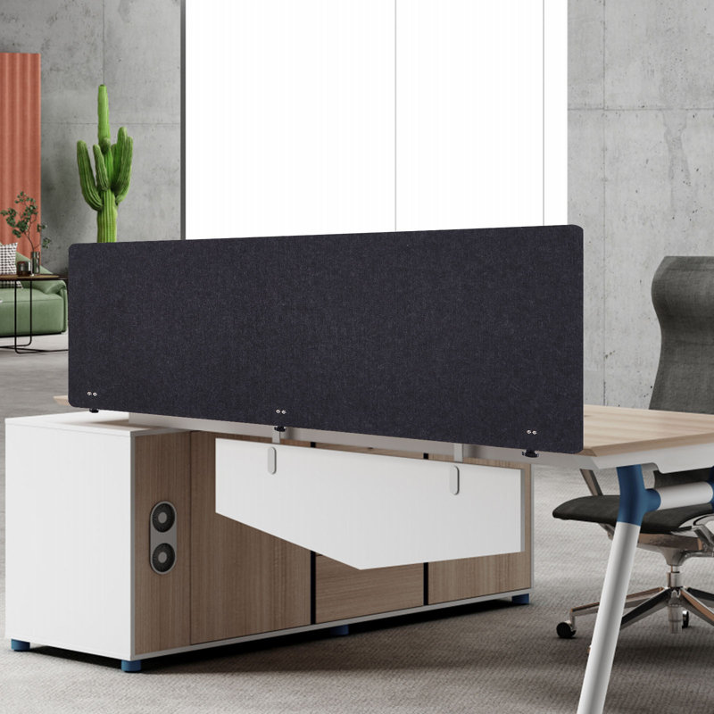 1 séparateur de bureau à panneau, Gris foncé