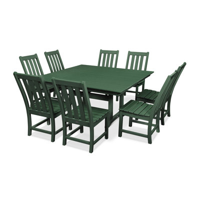 Vineyard Square 8 - Person 59.38" Long Dining Set
