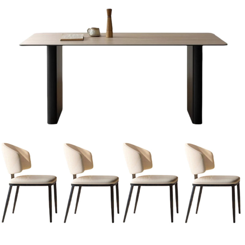 Table Modern Rock Slab, texture naturelle unique, H 29,5 po x L 63 po x l 31,5 po