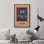 «Cool People», reproduction d'art typographique sur toile encadrée