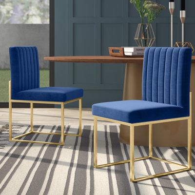 Amberdawn 18.5'' H Velvet Upholstered Side Chair