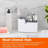 Multi-purpose Countertop & Wall Utensil Organizer, White & Grey Finish