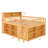 Elevated Loft Bed with Built-In Organizer Shelves and LED Accent Headboard-1127713823
