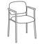 Chaise empilable à dossier haut sans accoudoirs-9093288-20351497