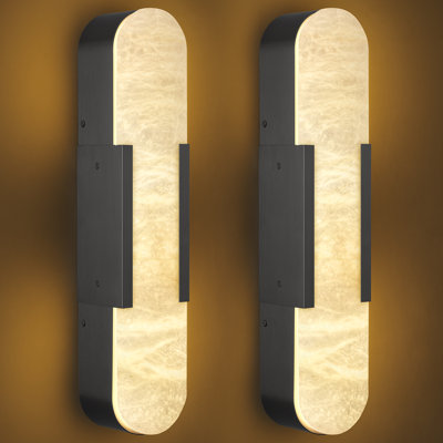 20'' Dimmable Led Alabaster Wall Sconces