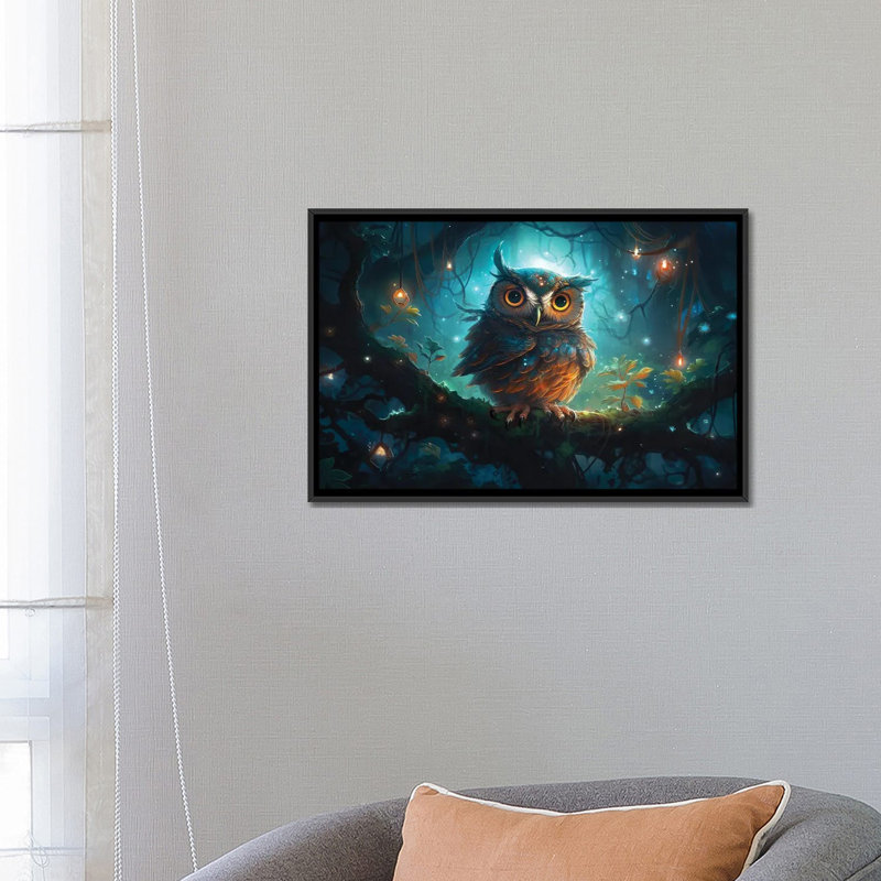Cosmo, H 18 po x l 26 po x P 1,5 po, Toile avec cadre flottant noir