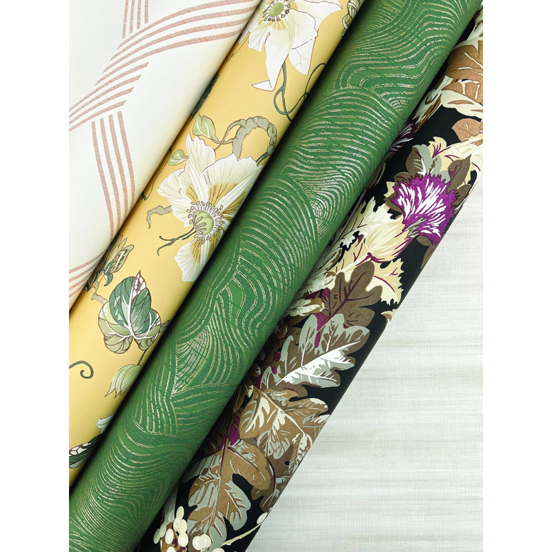 Palisade Geometric Wallpaper Double Roll, Coral