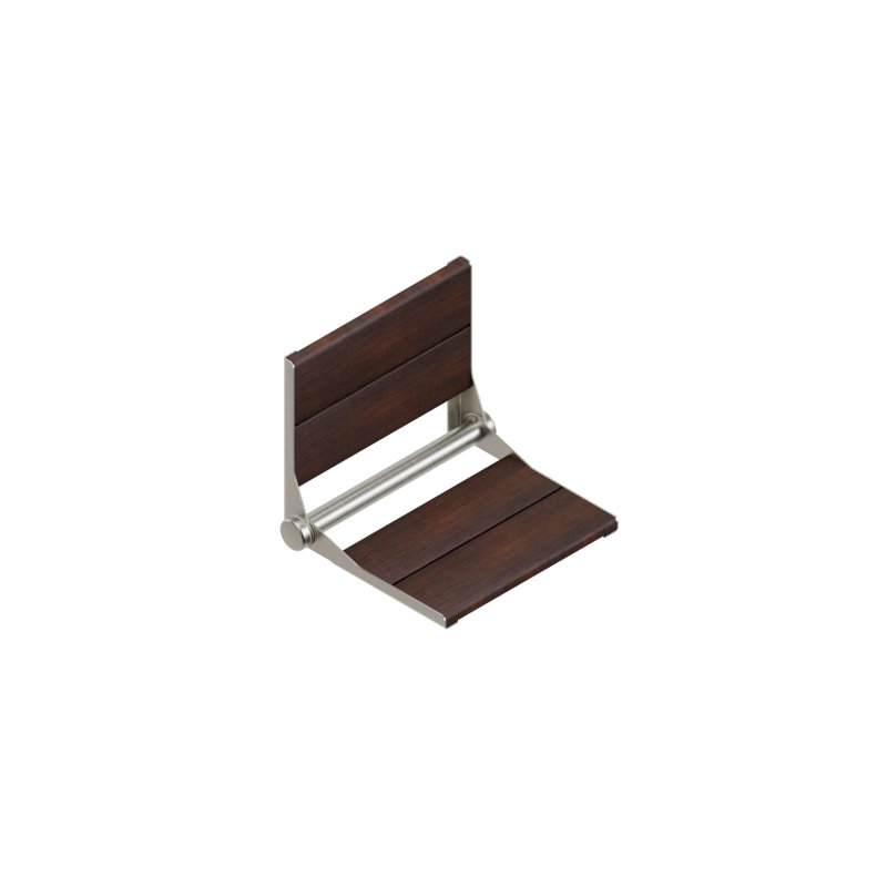 Acier inoxydable brossé INVISIA SerenaSeat Pro, largeur 18 po, teinte moyenne, cadre en acier inoxydable brossé