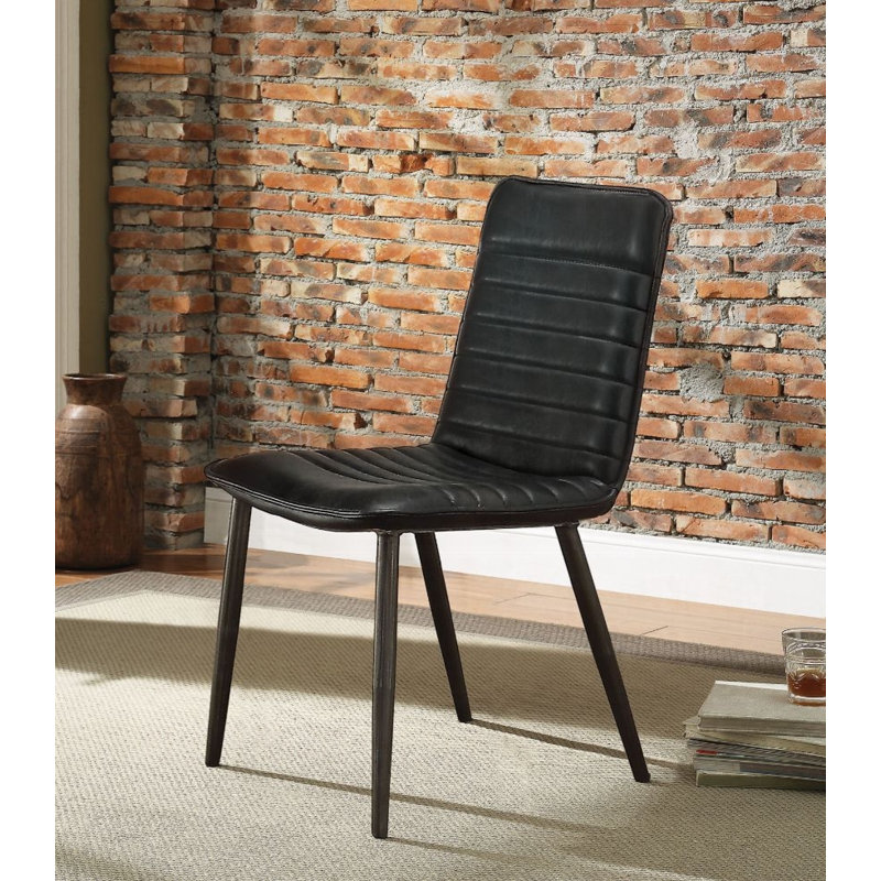 Chaise d'appoint en cuir Melanierose