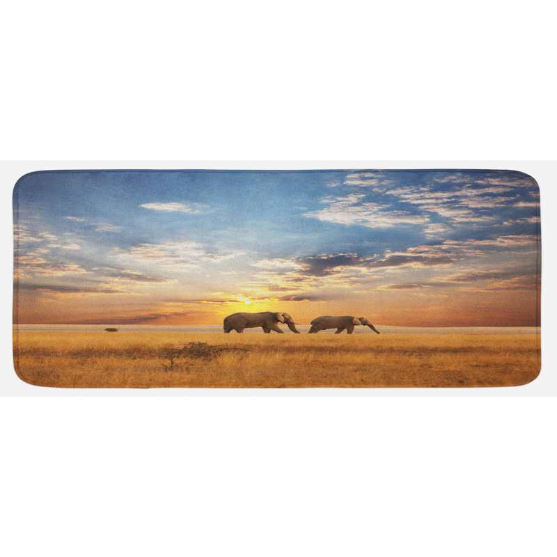 Tapis de cuisine safari