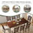 Deral Farmhouse Upholstered Dining Chairs, Dark Brown-129849087