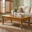 Table basse Vintage Farmhouse avec tiroir de rangement et pieds tournés en bois massif pour le salon-522096336