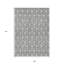 Tapis intérieur / extérieur géométrique lavable gris et gris clair 9 pi x 12 pi HomeRoots