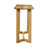 Nina 48 Inch Console Table, Natural Brown Mango Wood Console Table with Open Frame and Trestle Base