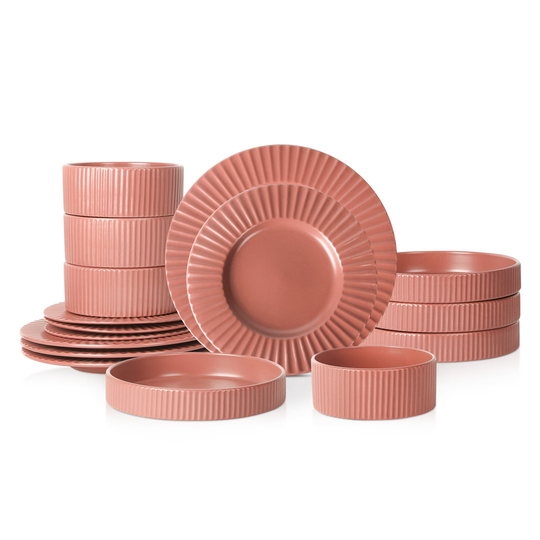 Christian Siriano Lusso 32-Piece Dinnerware Set Stoneware Christian Siriano 