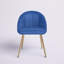 Chaise d'appoint rembourrée en velours Cohen-1312162169