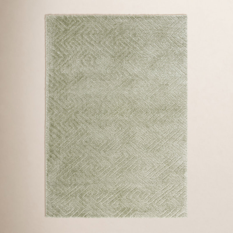 Ninette Shag Performance Geometric Rug, Rectangle 6'7" x 8'7"