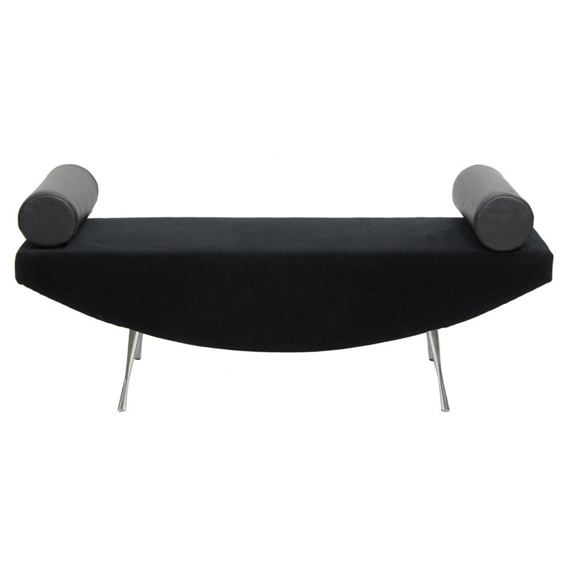 Orient Upholstered Bench, Black
