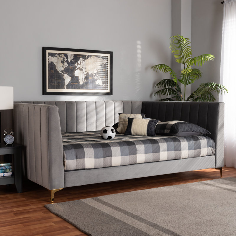 Lit de jour Benham, gris, Grand