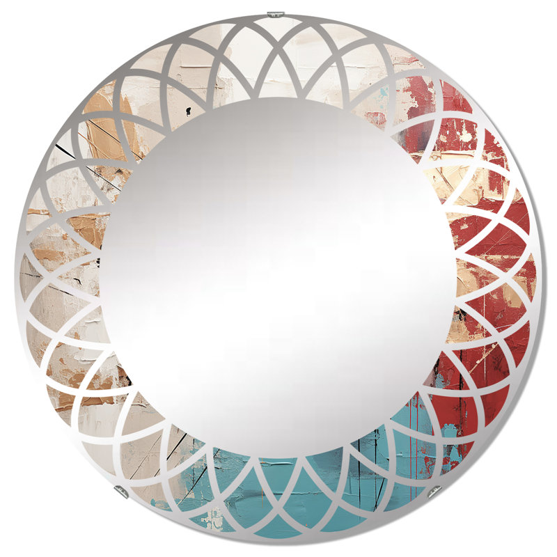 Roylan - Miroir mural moderne rond, 32 po x 32 po