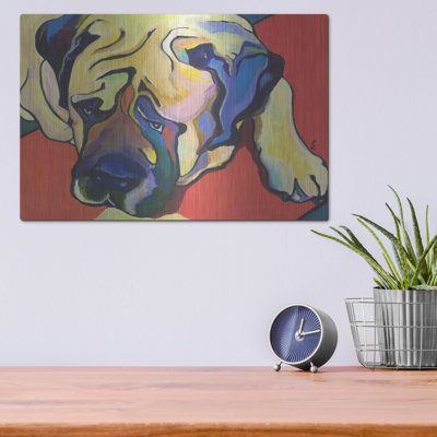 Luxe Metal Art 'Diesel' by Pat Saunders-White Metal Wall Art, 16" x 12"