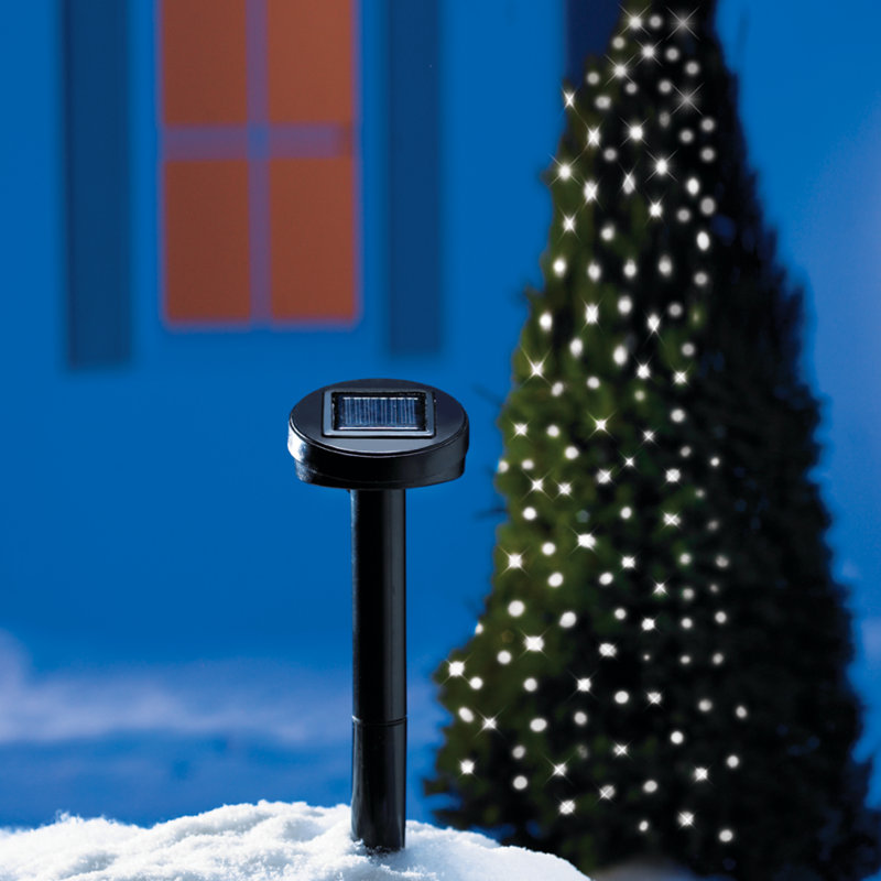 Solar Powered Eco-Friendly Outdoor White String Lights