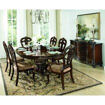 7 Piece Round Kitchen & Dining Room Sets You'll Love - Wayfair Canada