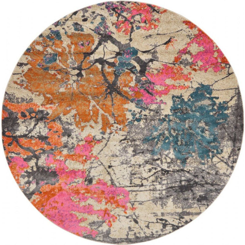 Oriental Indoor Rug, Round 8'