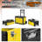 3-In-1 Stackable Tool Box With Wheels, Rolling Hand Case Tool Box Trolley Chest Cabinet With Drawer-1646070592