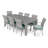 Fionnula 8-Person Rectangular Patio Dining Set with Sunbrella Cushions-930827145