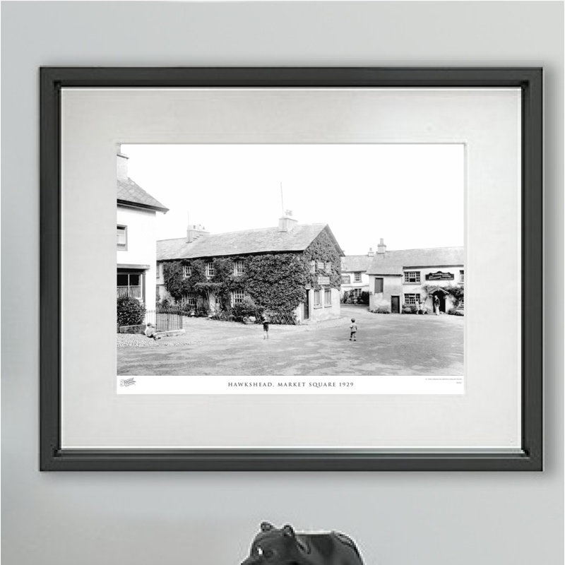 Hawkshead, Market Square 1929 by Francis Frith - Single Picture Frame Print, 40cm H x 50cm W x 2.3cm D