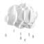 Rain & Cloud 65 cm H Novelty Pendant Shade ( Clip On ) in White