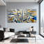 Ensemble de 3 reproductions d'art mural sur toile avec villes et pays-644084882