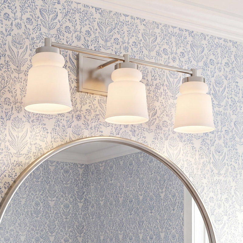 Gruene Dimmable Vanity Light in Brushed Nickel, Brushed Nickel