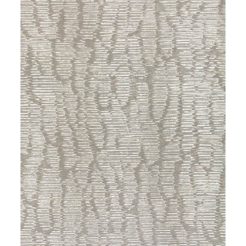 Modern Luxury Abstract Metallic Wallpaper Roll, Silver