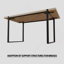 Ensemble de table de salle à manger 5 pièces en bois avec base en métal