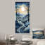 «Blue and White Path Into Winter Forest II», art mural forêt-100416464-134138655