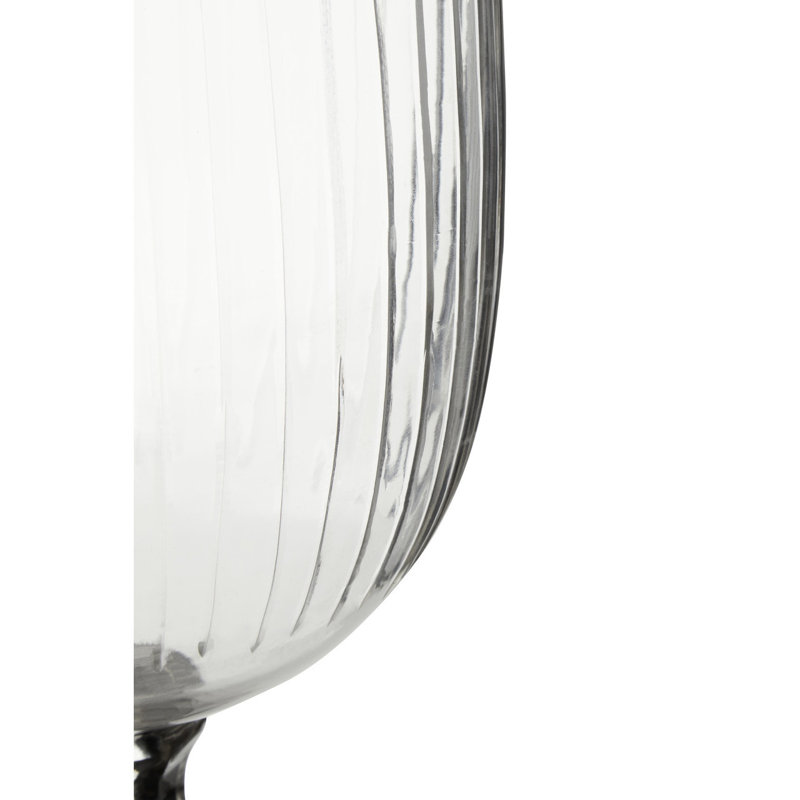 Glass Tabletop Hurricane, 35cm H x 22cm W x 22cm D