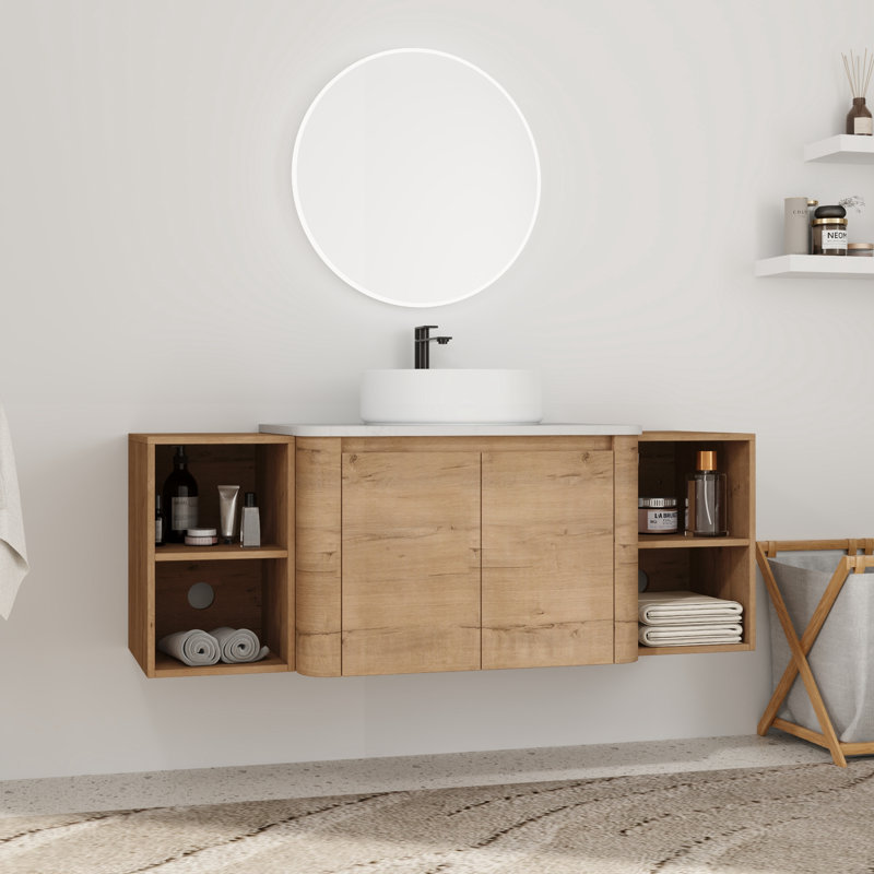 Meuble-lavabo simple 54 po avec lavabo en céramique