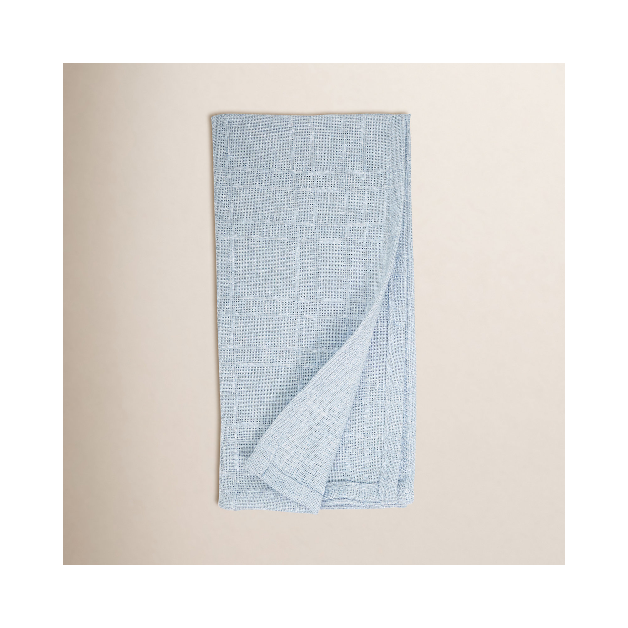 Classic Stitched Plaid Napkin (Set of 4), Blue