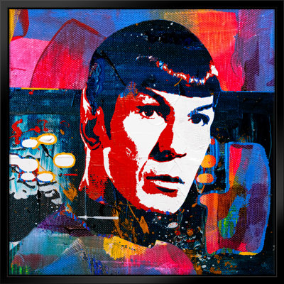ATX Art Group LLC Leonard Nimoy as Mr. Spock Pop Art-Giclee on Canvas ...