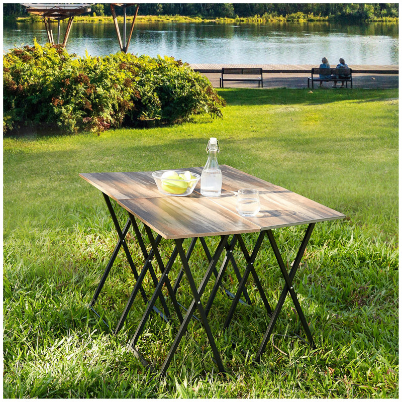 TV Trays for Eating Set of 4 with Stand,Folding TV/Snack Tray Table Set,Folding TV Dinner Tables for Small Space