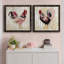 Pecking l'ordre I - ensemble de 2 peintures sur toile encadrées-1715453300-1715453274