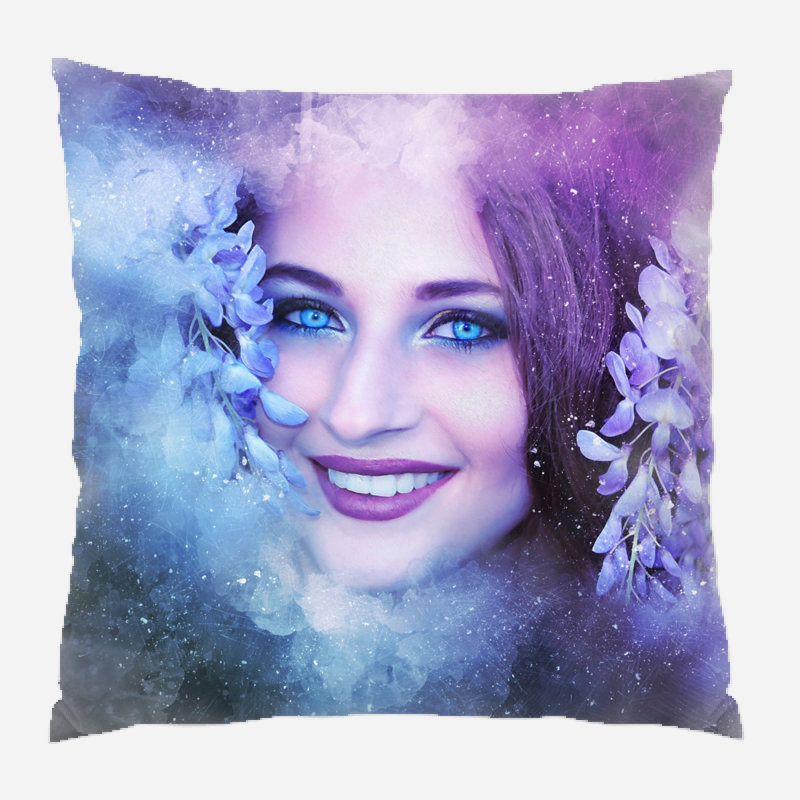 Outdoor Reversible Throw Pillow, Indoor, Microsuede