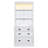 83.4"Tall Bookshelf Suite, Bookcase Suite With LED Lighting, Drawers And Open Shelves,2-Piece Set Storage Bookshelf