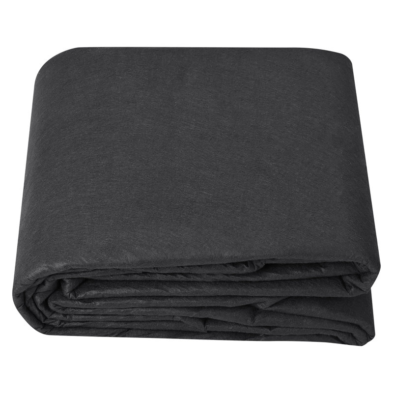 Tissu géotextile non tissé sous gravier, tissu 10 x 100 pi 8 oz robuste, H 0,25 po x L 1200 po x l 120 po